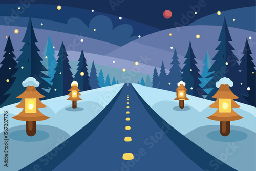 road in the winter