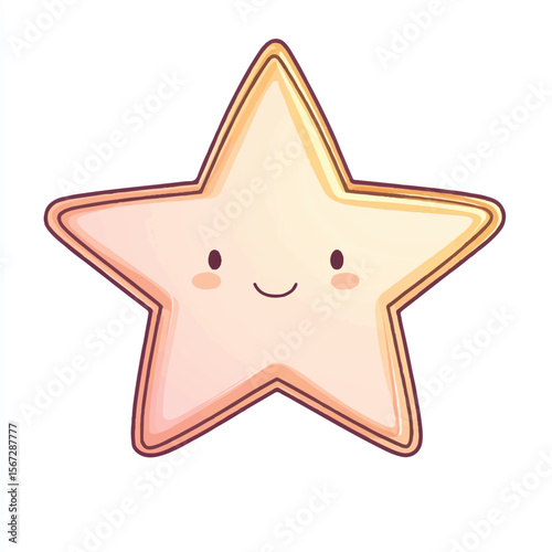 a cute of a five pointed star
