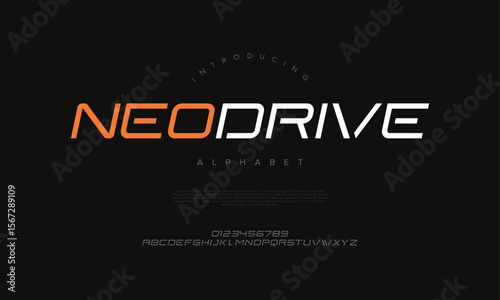 Sporty, angular font with futuristic energy, great for racing designs, activewear brands, and dynamic logos