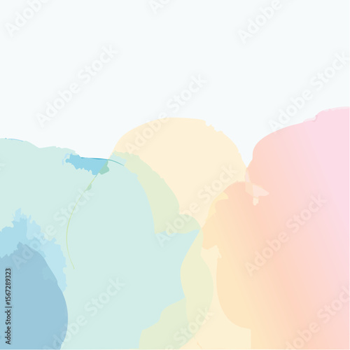 Pastel watercolor wash abstract background with soft, blended color gradients.