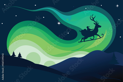 santa claus on a sleigh