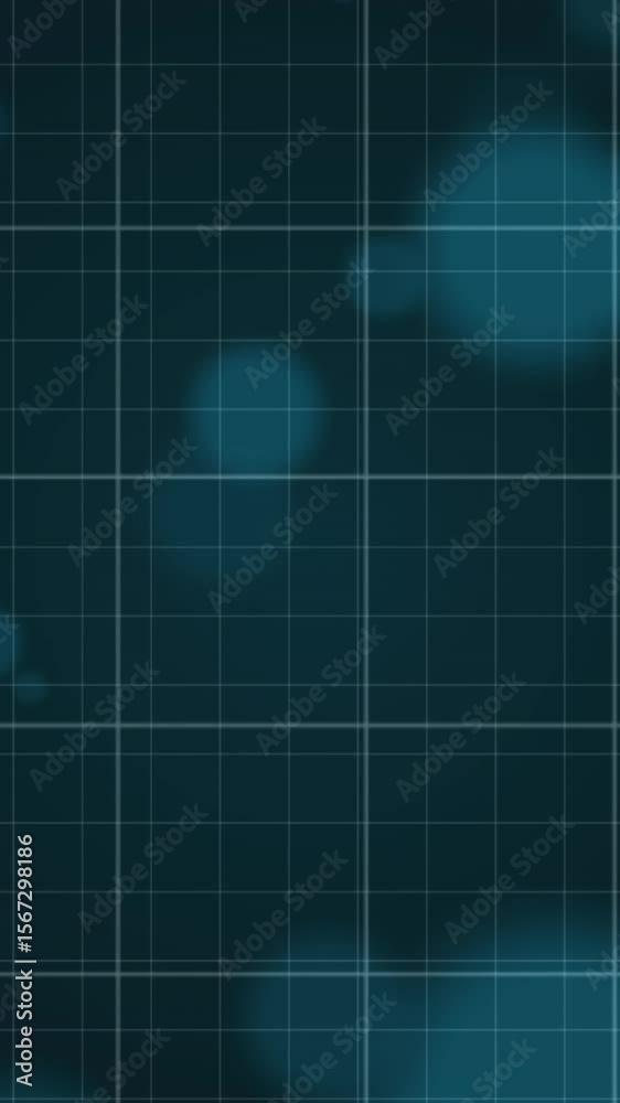 Animation of data processing with red lines over grid Animation of data processing with red lines over grid