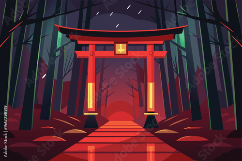 chinese lanterns in the night