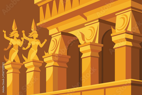 vector illustration of a column