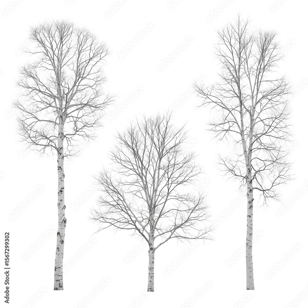 Obraz premium set of trees