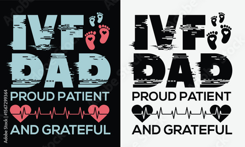 World IVF day design for t-shirt, bags, mugs, stickers, banner, poster, icon, logo etc. Fully Editable Print Ready Template - Vector.