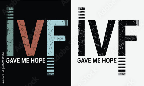 World IVF day design for t-shirt, bags, mugs, stickers, banner, poster, icon, logo etc. Fully Editable Print Ready Template - Vector.