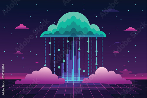 night sky with clouds