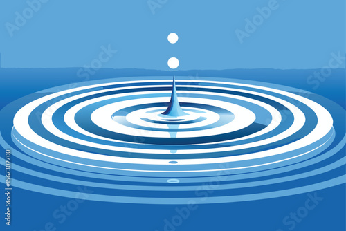 blue water drop
