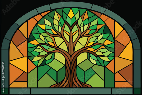 stained glass window
