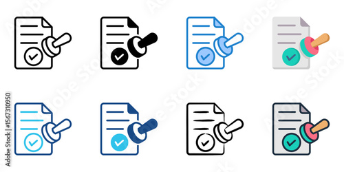 Validation icon set multiple style collection 
