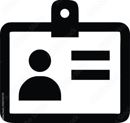 Id Badge Employee Identification Symbol
