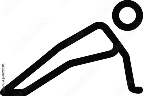 Push Up Figure Bodyweight Training Icon