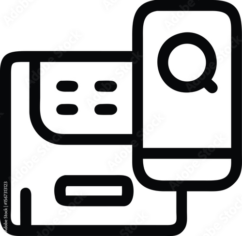 Voicemail Tape Recorder And Phone Icon