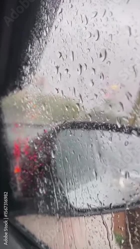 Rain season in Holidays, Drops dripping off the glasses