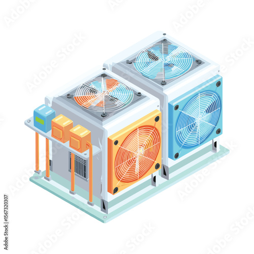 Isometric Mining Machines and Crypto Rig