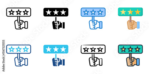 Score icon set multiple style collection 
