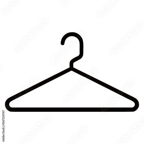 silhouette photo of hanger with white background