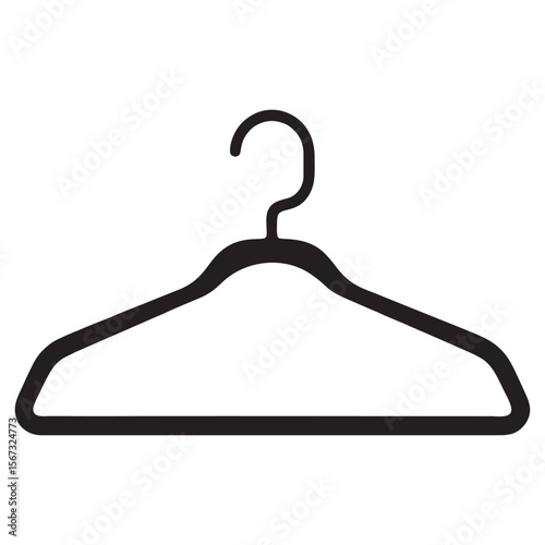 silhouette photo of hanger with white background