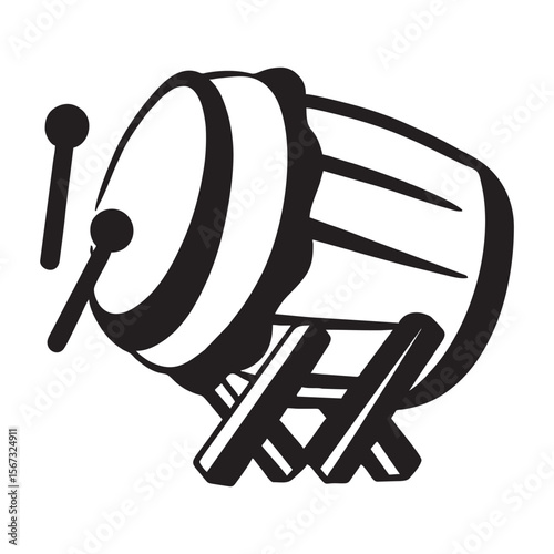 silhouette photo of bedug with white background