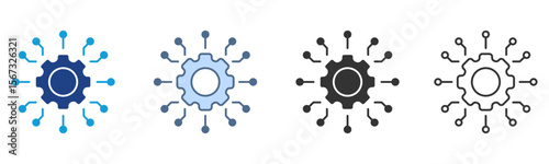 System Icon Set Multiple Style Collection