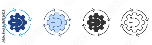 Operation Icon Set Multiple Style Collection