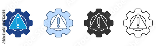 Risk Icon Set Multiple Style Collection