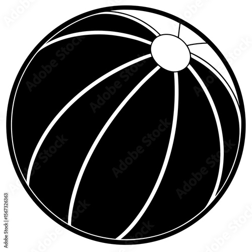 vector illustration of a basketball