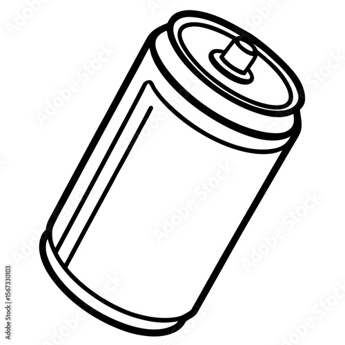 Soda Can Icon for Refreshing Beverages and Drink Packaging Designs