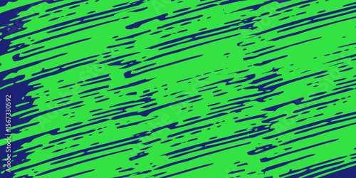 Abstract green paint brush stroke on dark blue background. Modern grunge texture with bold contrast for poster, banner, and digital design. Artistic vector illustration."