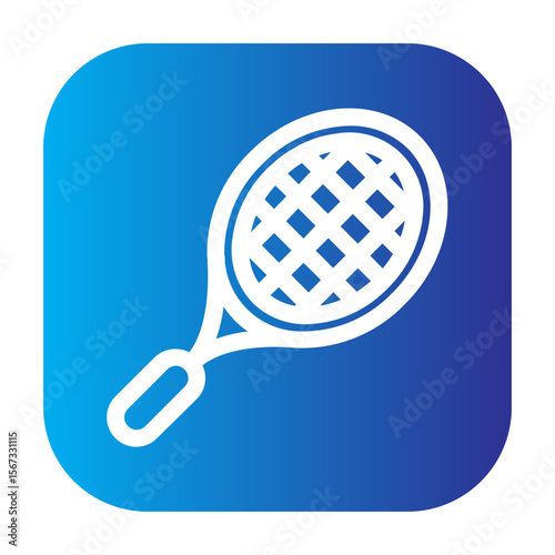Tennis racket icon for tennis gameplay representation.