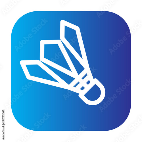 Shuttlecock icon used in the sport of badminton.