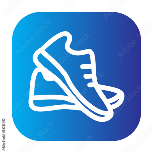 Pair of running shoes symbolizing jogging or fitness.