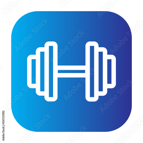Dumbbell icon used in general fitness and gym activities.