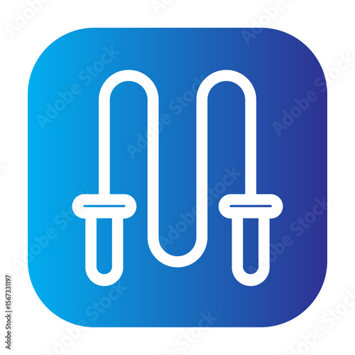 Jump rope icon used for cardio exercise.