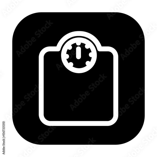 Weight scale icon indicating body weight measurement.