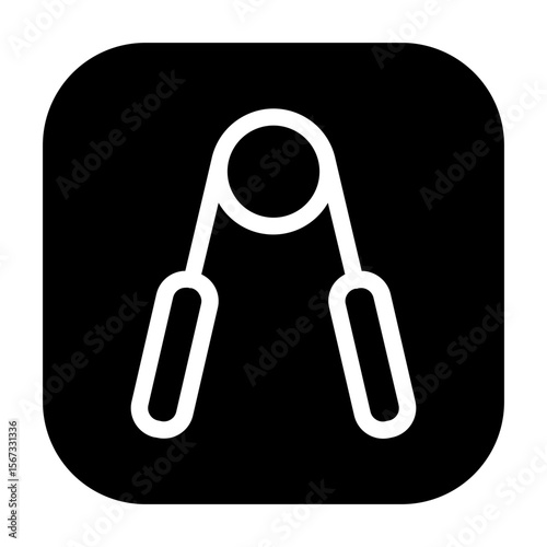Hand grip exerciser icon for finger and forearm training.