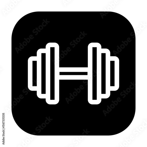 Dumbbell icon used in general fitness and gym activities.