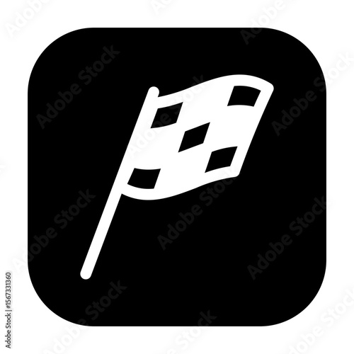 Checkered race flag icon representing motorsport or racing.