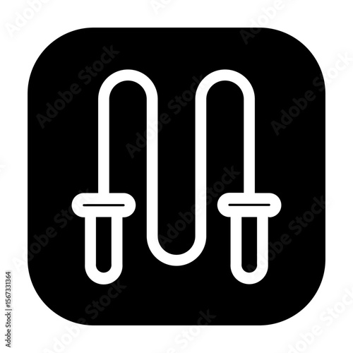 Jump rope icon used for cardio exercise.