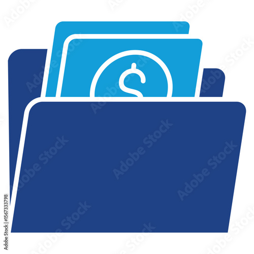 Portfolio Dual Tone Icon Element For Design