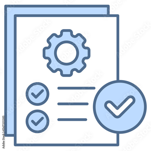 Compliance Blue Icon Element For Design