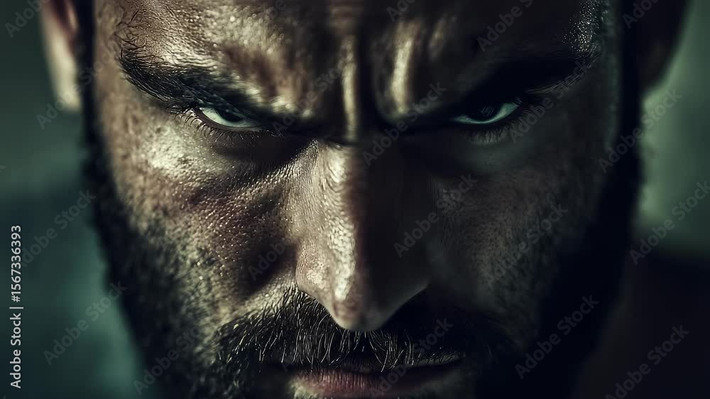 Resolute Eye Close Up Shows Man's Unyielding Will Resolute Eye Close Up Shows Man's Unyielding Will