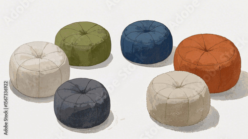 Hue Haven Colorful sofa isolated watercolor vector illustration svg