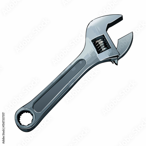 wrench isolated on white background
