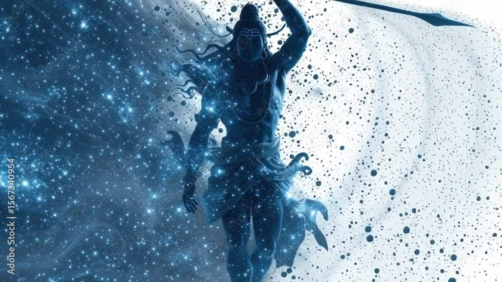 Lord Shiva Cosmic Dance: A powerful depiction of Lord Shiva, the Hindu ...