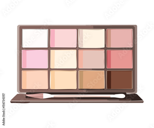 Natural Nude Eyeshadow Palette with Applicator