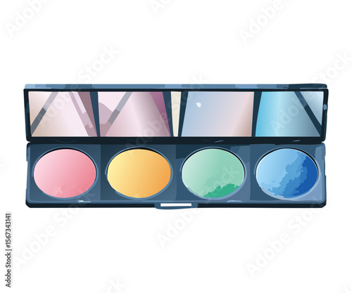 Collection of Colorful Eye Makeup Compacts