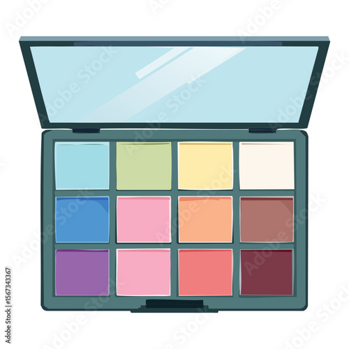 Colorful Makeup Kit with Diverse Eye Shades