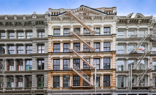 SoHo area of Manhattan with 19th century cast iron buildings